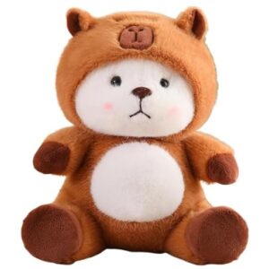 oft Stuff Bear Dressed Teddy with Removable Stitchhat |Kids Hugging Cushion |Birthday Gift for Kids, Brown